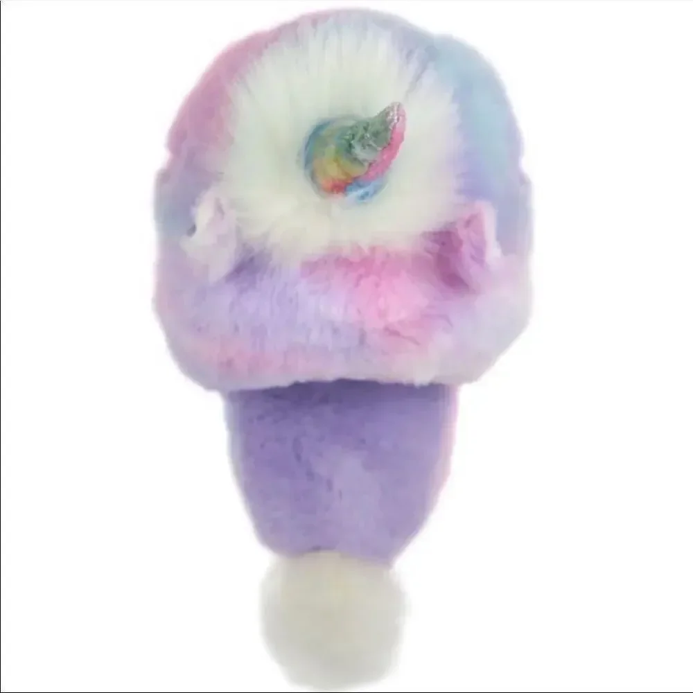 NWT Wonder Nation Sz 11-12 Big Girl's Unicorn Scuff Pink,Lilac,Blue Slippers New